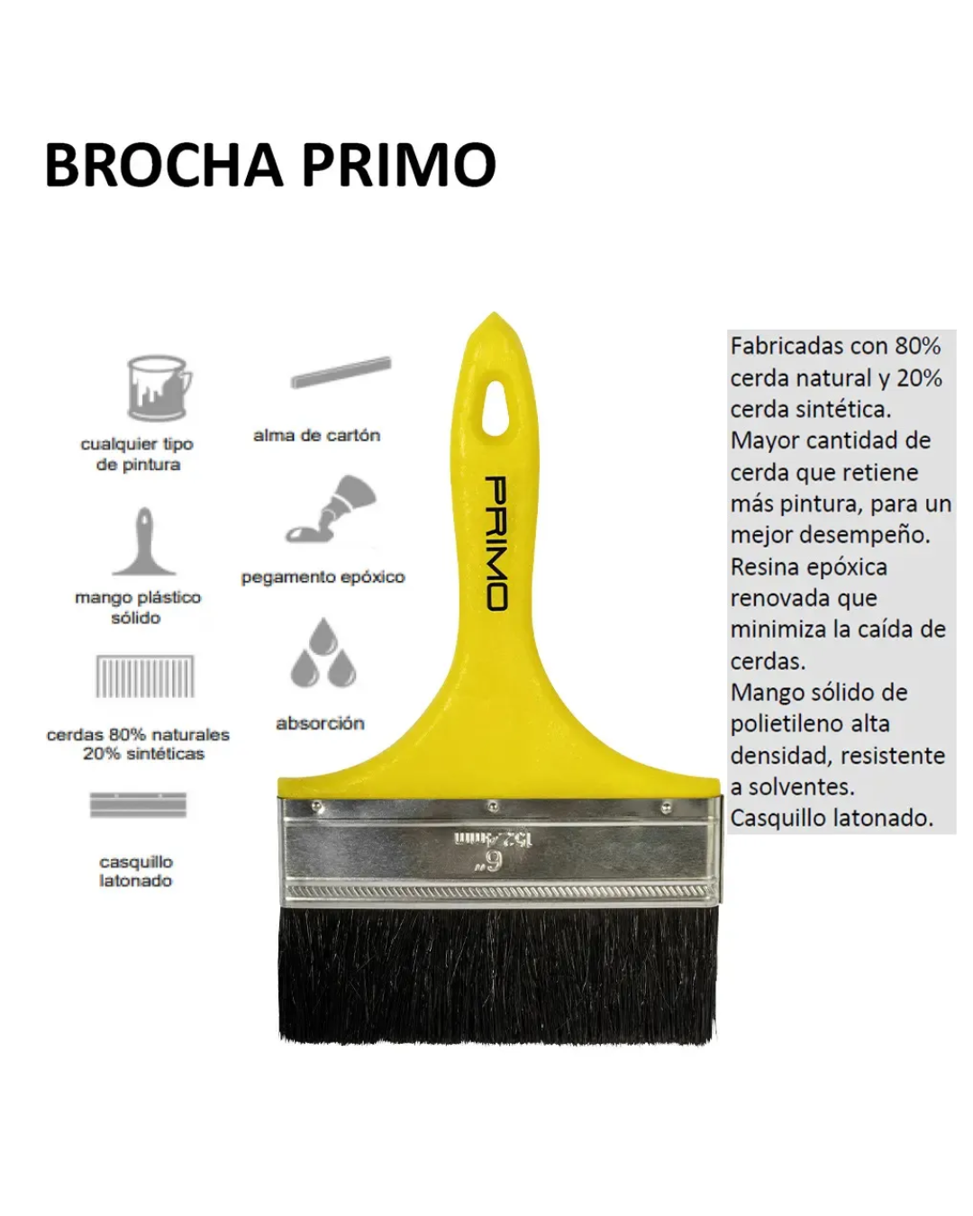 Brochas Primo 6"