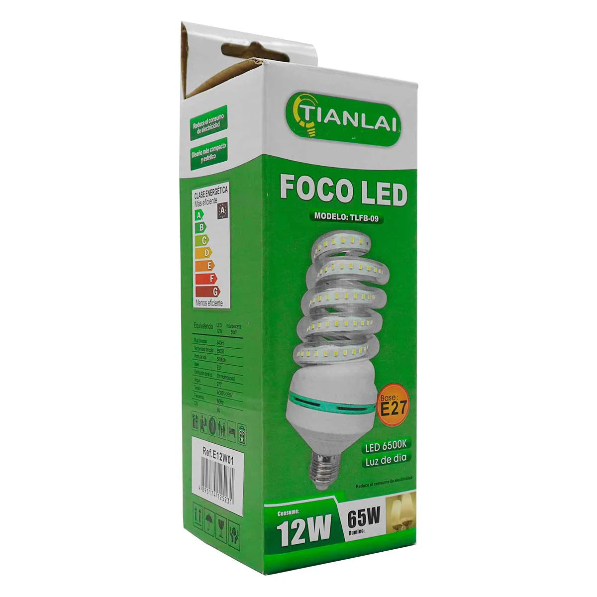 Foco Espiral LED TIANLA - Ahorro y Potencia Versátil 7W