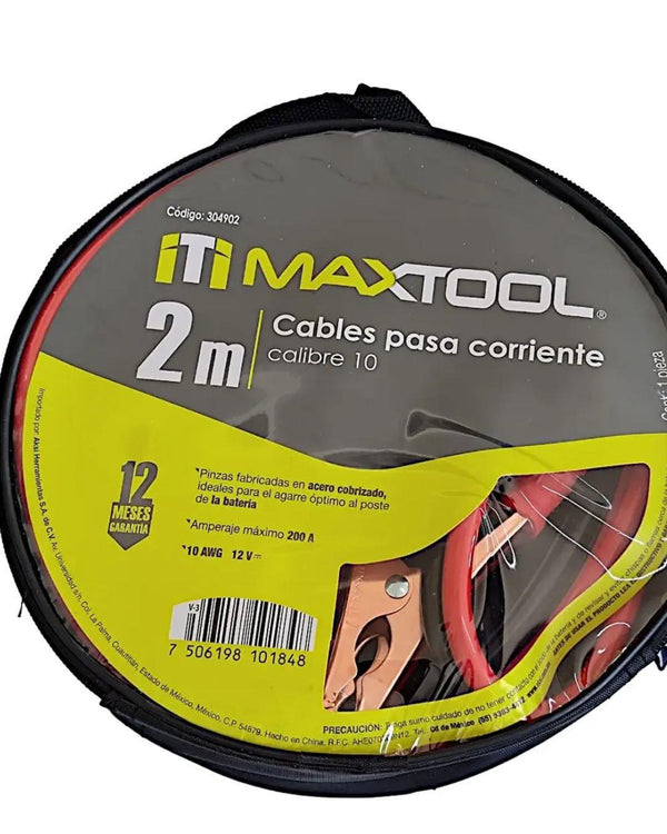 Cable Pasacorriente De 2 Mt Cal 10 304902 Iti Maxtool