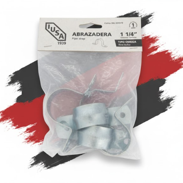 Abrazadera Metálica Tipo Omega IUSA 1 1/4"