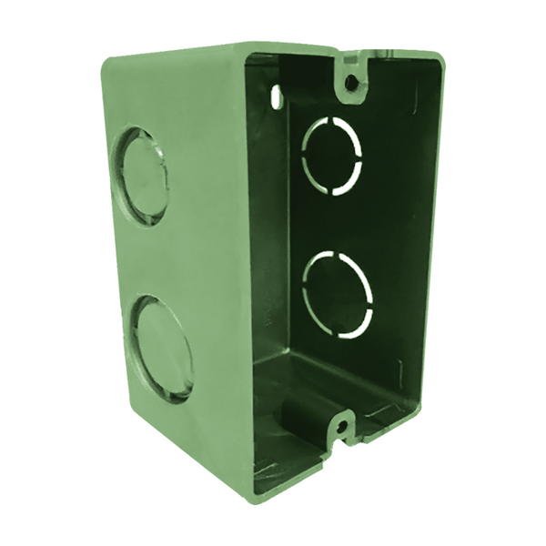 Caja Tipo Chalupa 2x4 Plastico Rectangular Verde 4354