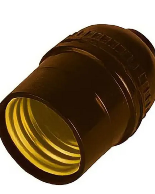 SOCKET PORTALAMPARA DE PLASTICO CAFE IGOTO SO-P-C