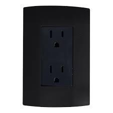 Tomacorriente Duplex Pol Negro Bril 353sn