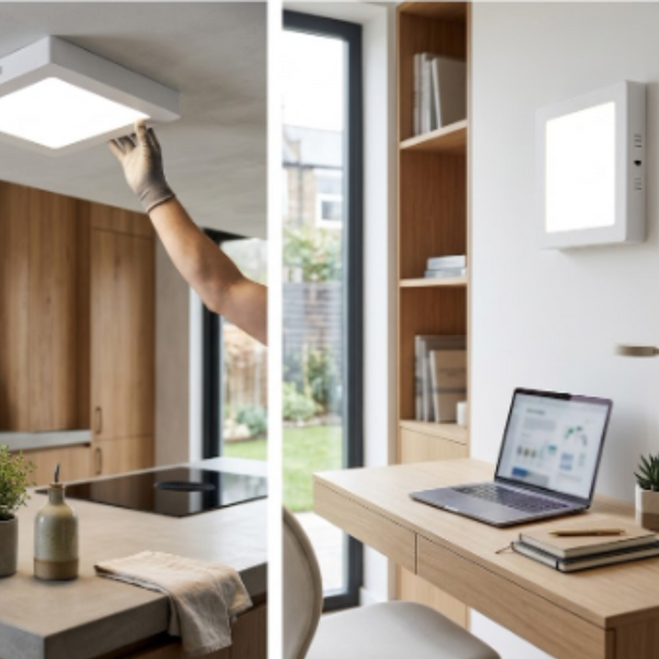Luminario Empotrable Cuadrado LED, Línea Ajustable, Luz Blanca, 6500K 122418 AKZI