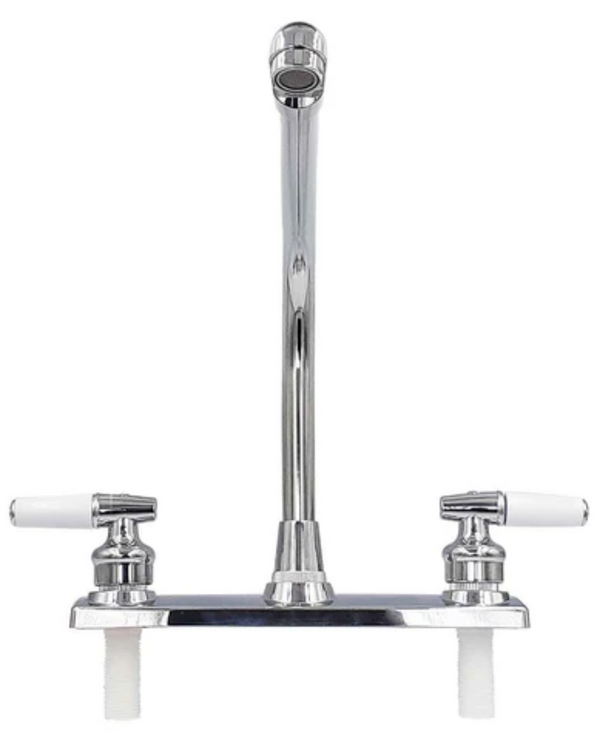 Mezcladora De Abs Para Fregadero Al Piso C/Cubierta C/Ceramico Acabdo Cromo Fontanery