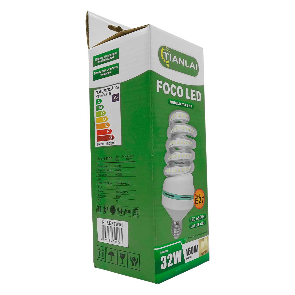 Foco Espiral LED TIANLA - Ahorro y Potencia Versátil 7W