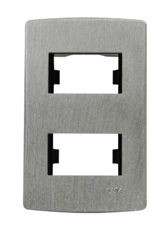 Placa 2v Scudetto Metalica 45p02sm