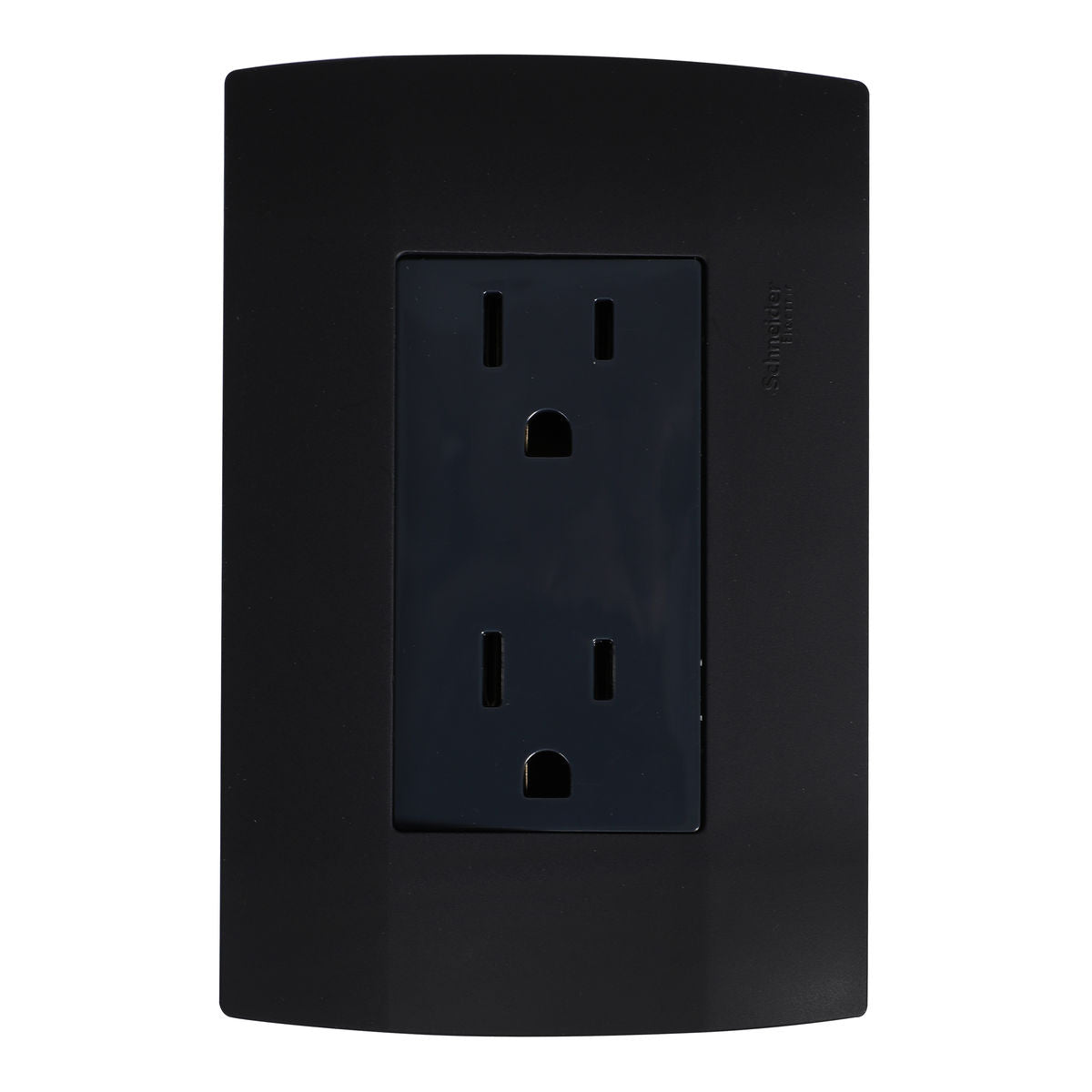 Tomacorriente Dúplex Polarizado - Negro Brillante (353SN)