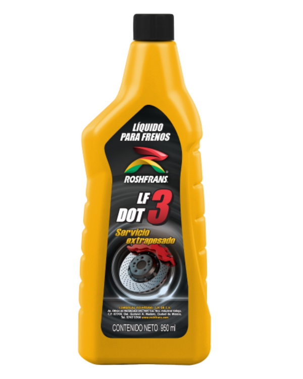 BOTELLA LIQUIDO PARA FRENOS DOT 3  350 ML