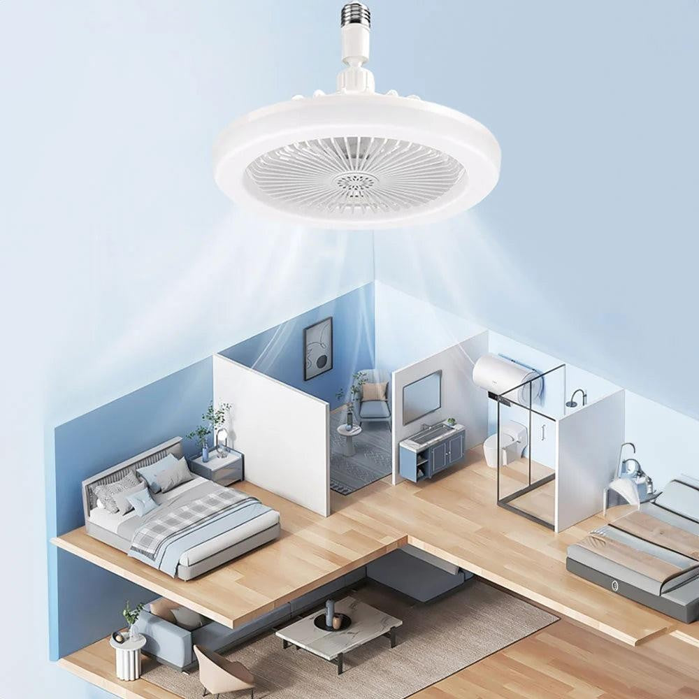 Ventilador De Techo Con Luz Y Contro Remoto De Facil Instalacio