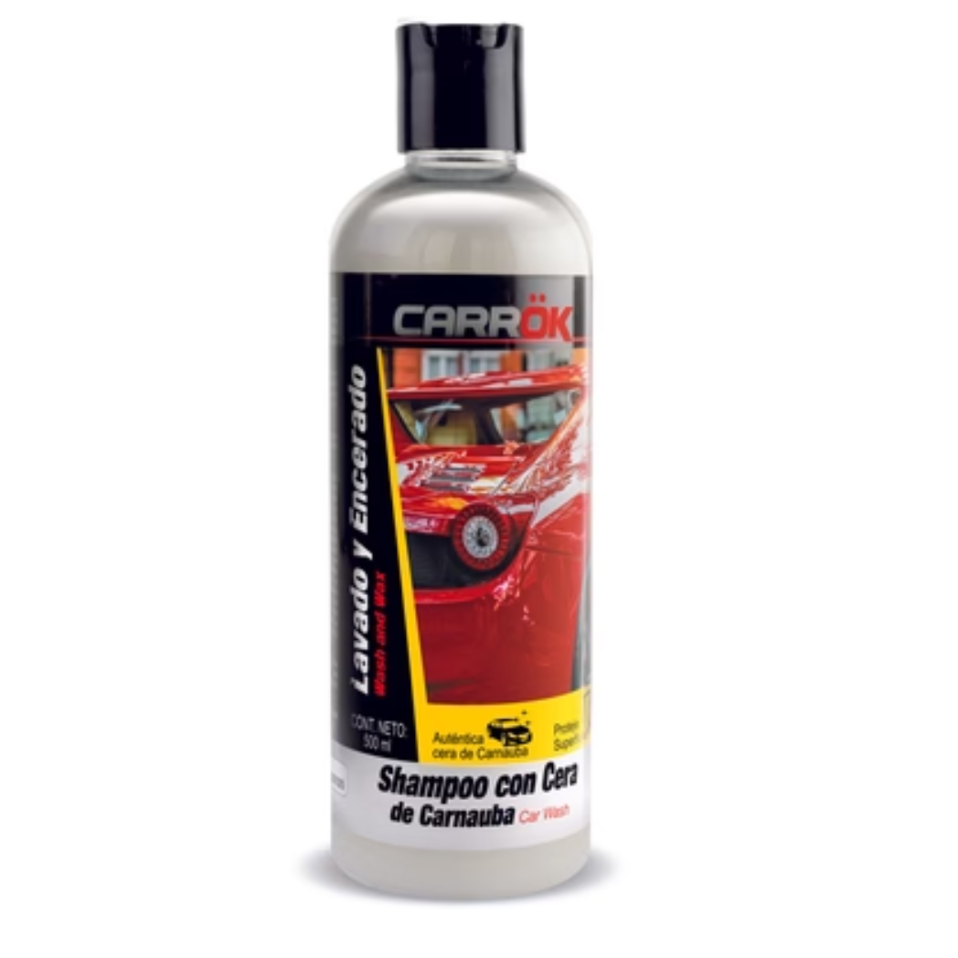 Shampoo CARROK   Para Carros Con Cera De Carnauba 500 ML 127401 AKZI