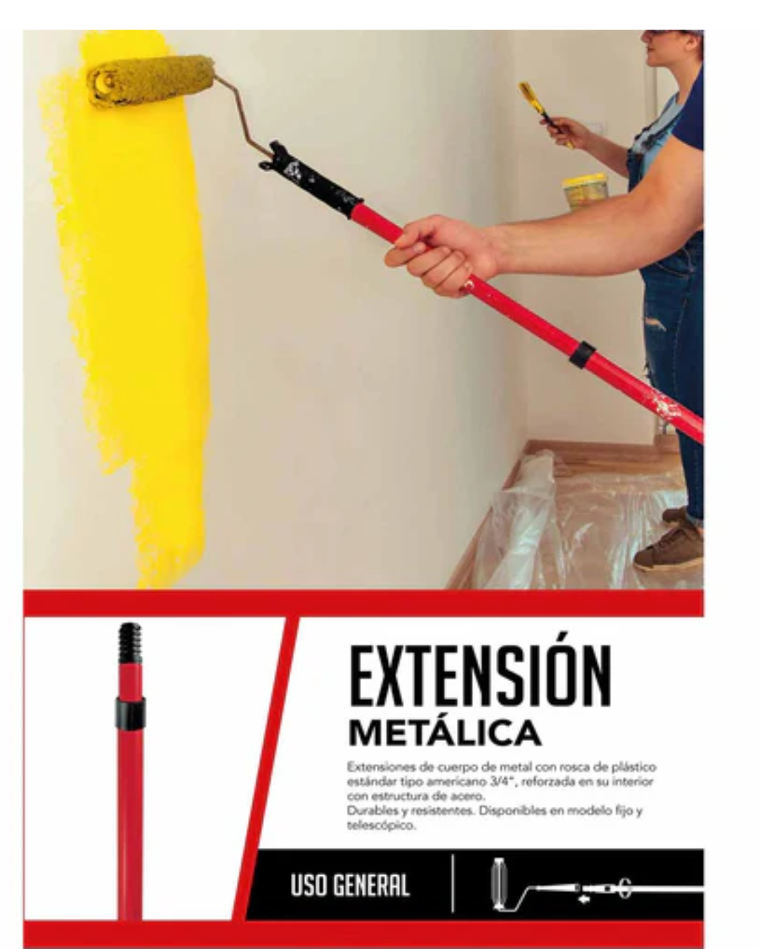 EXTENSION METALICA 1.20M BYP PINTOR