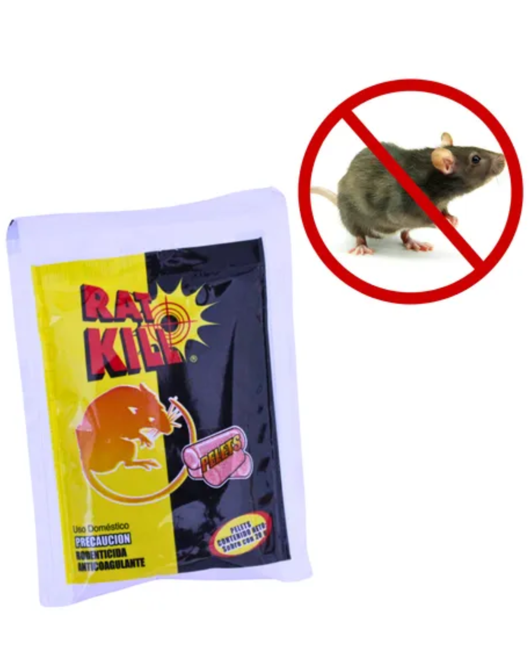 Veneno Para Ratas Granulado Sobre 20 Gm Ratkil