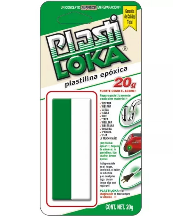 PLASTI LOKA 20 G, CODIGO DE BARRAS 7501102630001