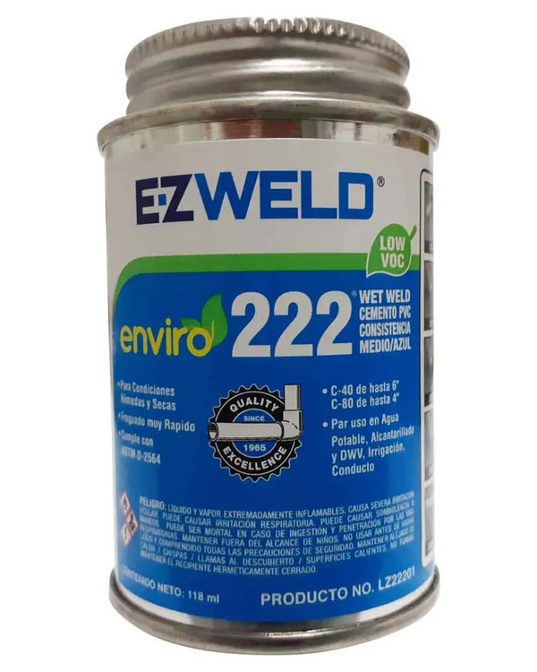 Cemento Para Pvc Bote Azul De 120 Ml -Ez Weld