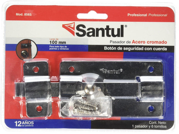 Pasador De Barra Plana Linea Basic Cromo Mate