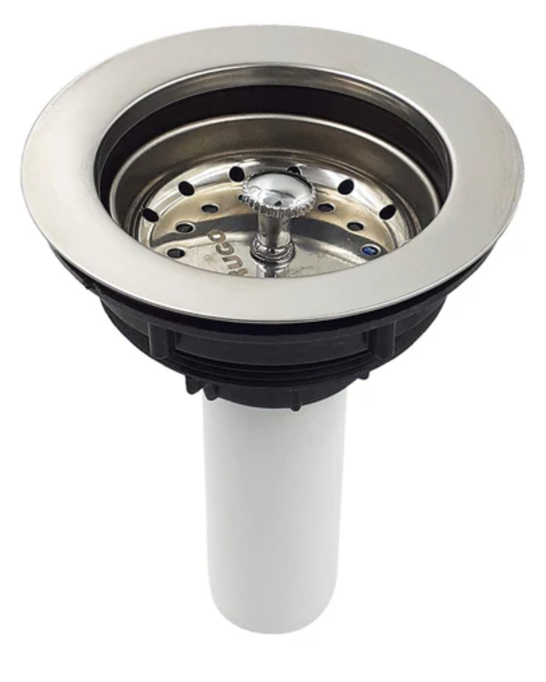 CONTRA CANASTA PLASTICA CON CUBIERTA AXERO INOX Y TUBO DE PLASTICO PARA FREGADERO FONTANERY