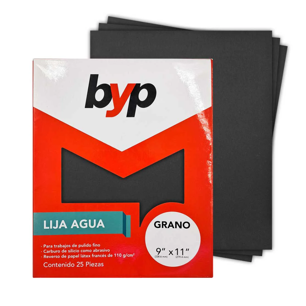LIJA DE AGUA 9X11 GRANO 220 BYP