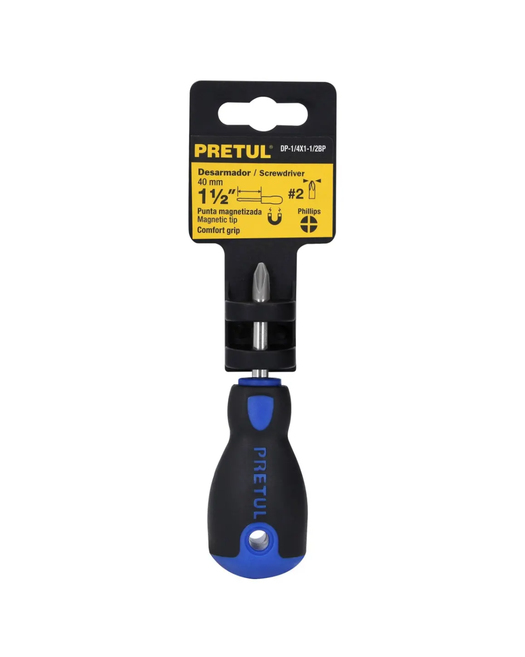 Desarmador de cruz 1/4 x 1-1/2 mango Comfort Grip 21498