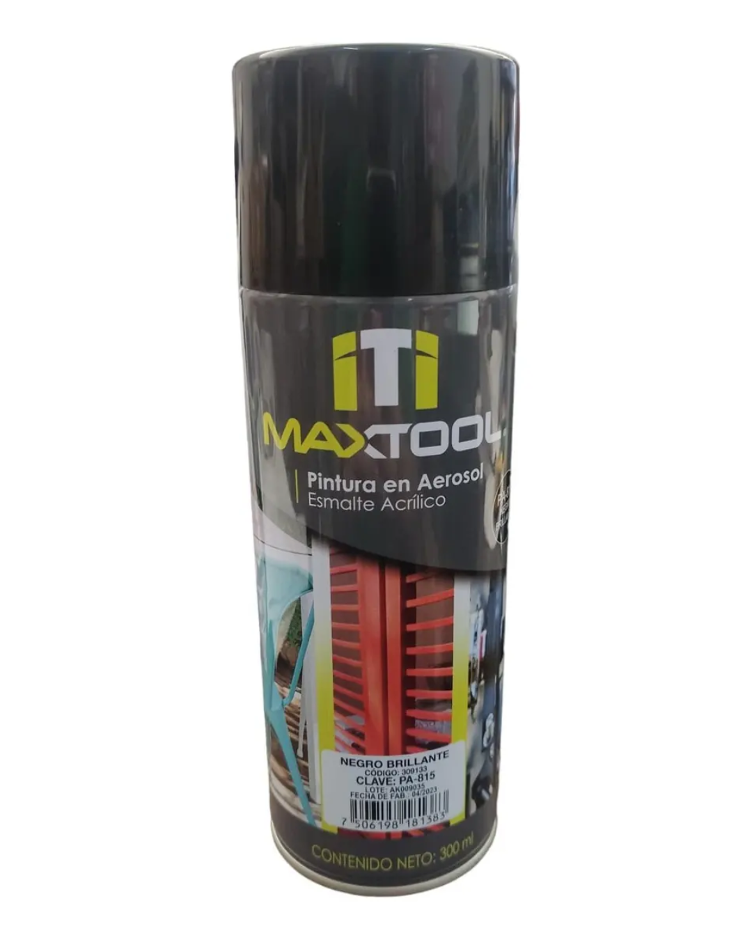 Pintura En Aerosol Negro Brillante Mx 309133 Maxtool