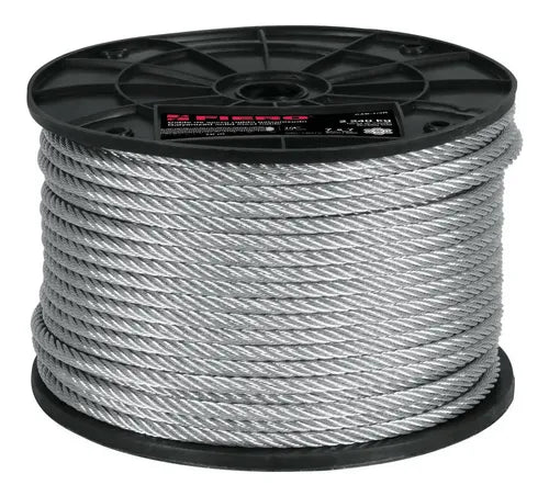Cable Acero Rigido 7x7 Hilos 1/16 Recubierto De Pvc 75m