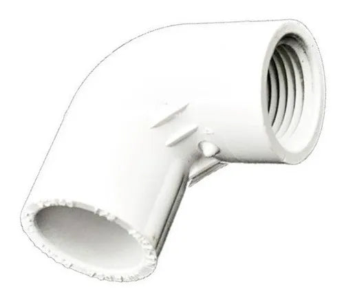Codo 90° Hembra PVC Cédula 40 (1/2")