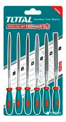 Juego de 6 Limas de Acero de Precisión