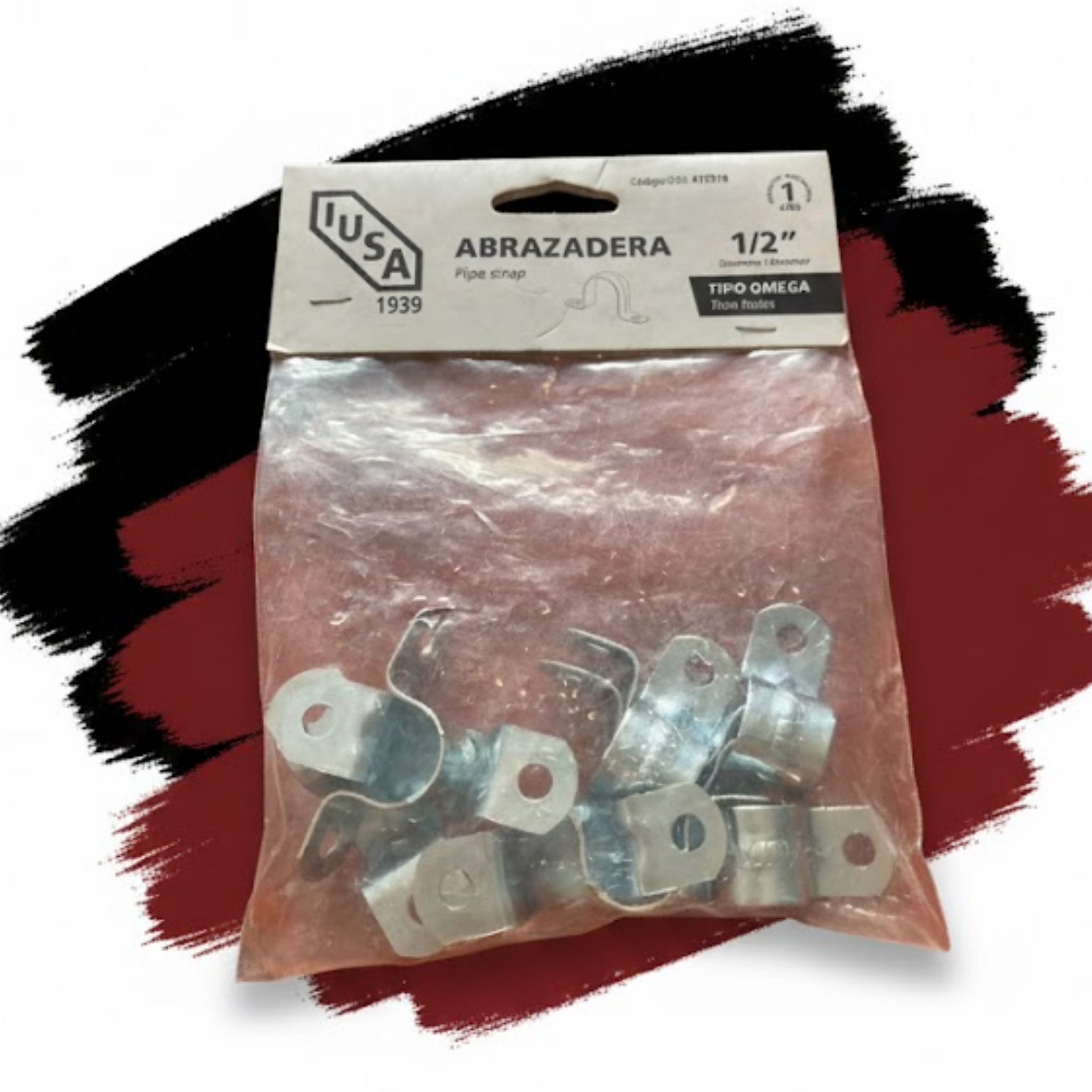 Abrazadera Metálica Tipo Omega IUSA 1/2"