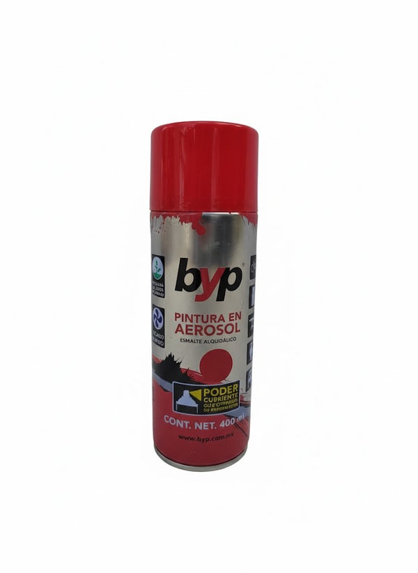 Pintura en Aerosol Rojo Bermellón 400ml – BYP