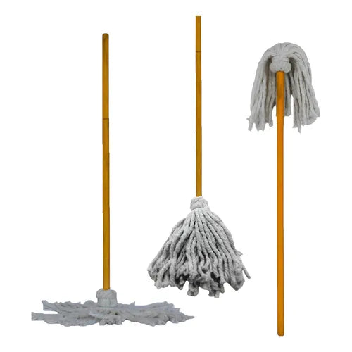 Trapeador (mechudo) de Palo de Algodón