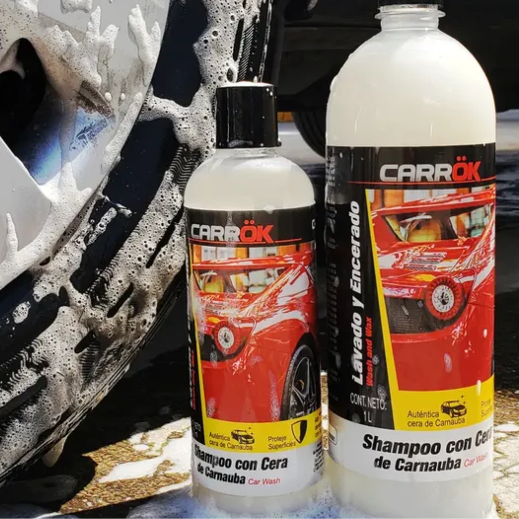 Shampoo CARROK   Para Carros Con Cera De Carnauba 500 ML 127401 AKZI
