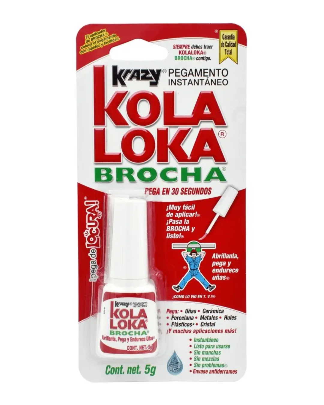 PEGAMENTO KOLA LOKA BROCHA 5 G, CODIGO DE BARRAS 7501102614322