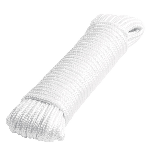 Cuerda De Poliester 5mm X 15m Blanca Diamante Santul 7265