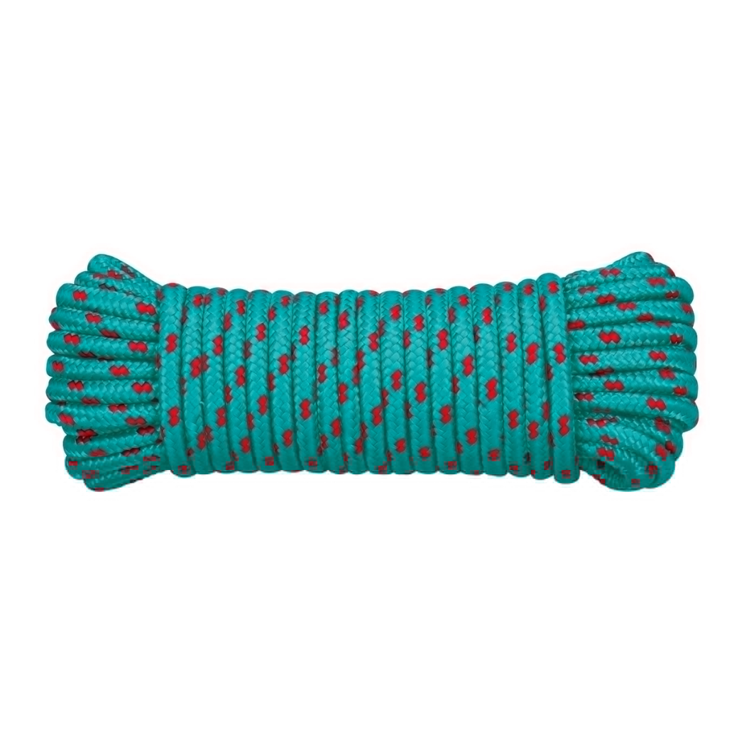 Piola De Polipropileno Trenzada Color Verde 8MM  15M 132604 AKZI