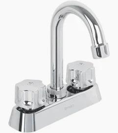 Mezcladora Para Lavabo Cuello Tipo Bar Man Hexagonal