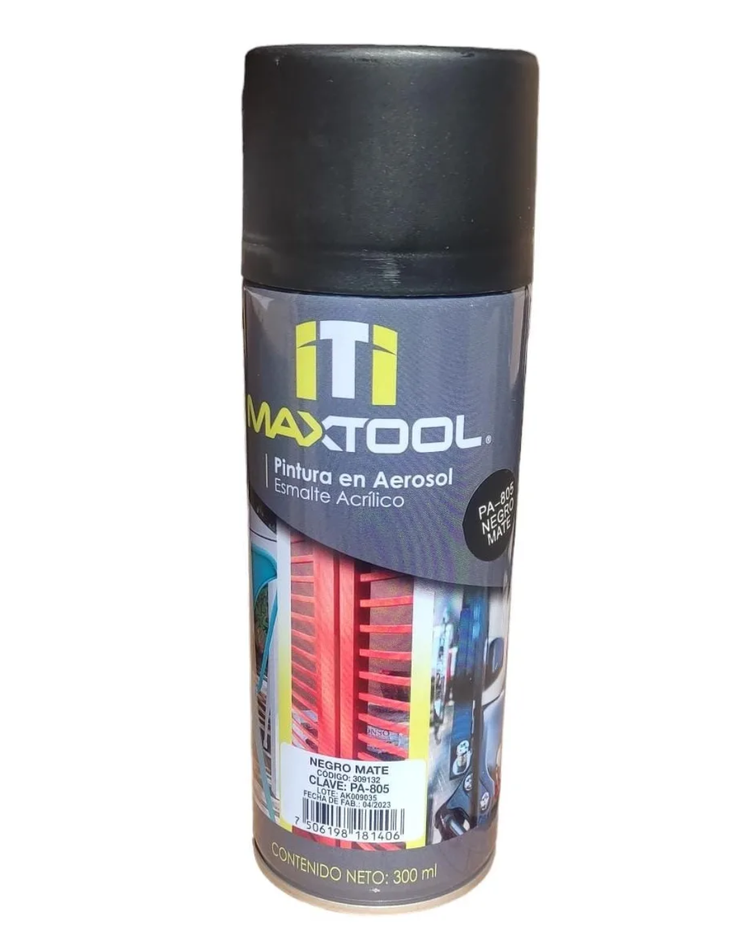 Pintura En Aerosol Negro Mate Mx 309132 Maxtool