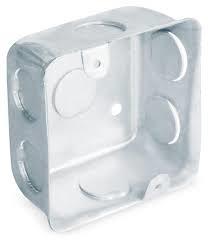 Caja Tipo Chalupa 3x3 Cuadrada De Lamina De Acero 4357