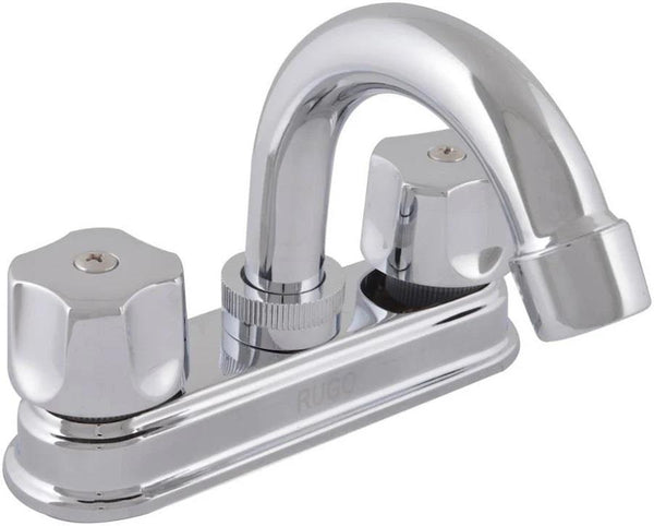 MEZCLADORA PARA LAVABO 4 M/TAURO CON CHAPETON CROMADA RUGO