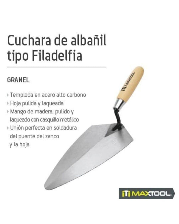Cuchara De Abañil De 8 Tipo Merida 304309 Iti Maxtool