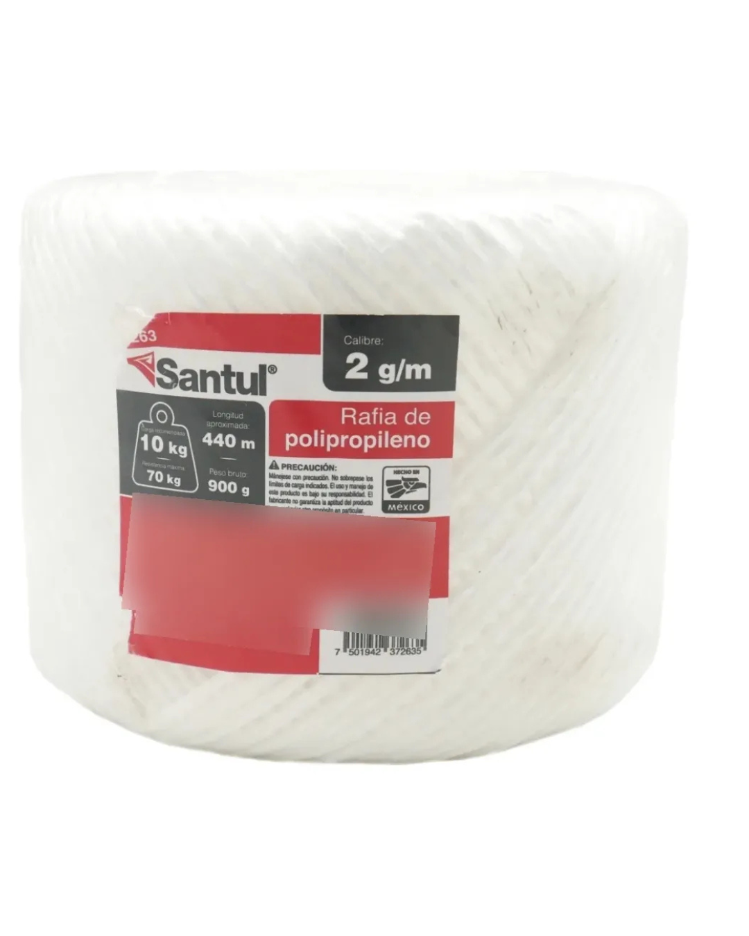 Rafia Color Blanco 900g Calibre 2.2 G/M Santul 7263
