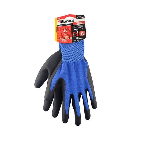 Guante Poliester Elastico Cubierto De Nitrilo L Santul 8922
