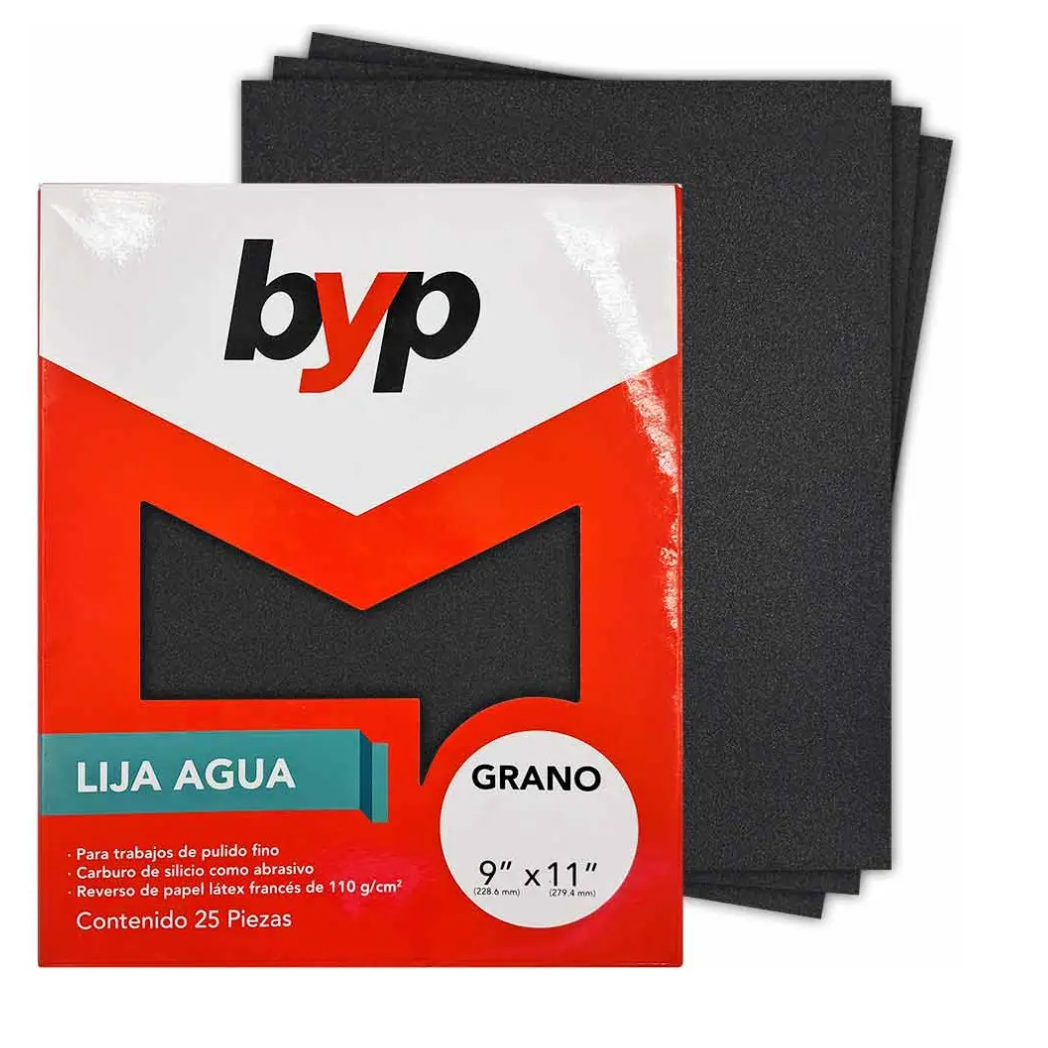 LIJA DE AGUA 9X11 GRANO 180 BYP
