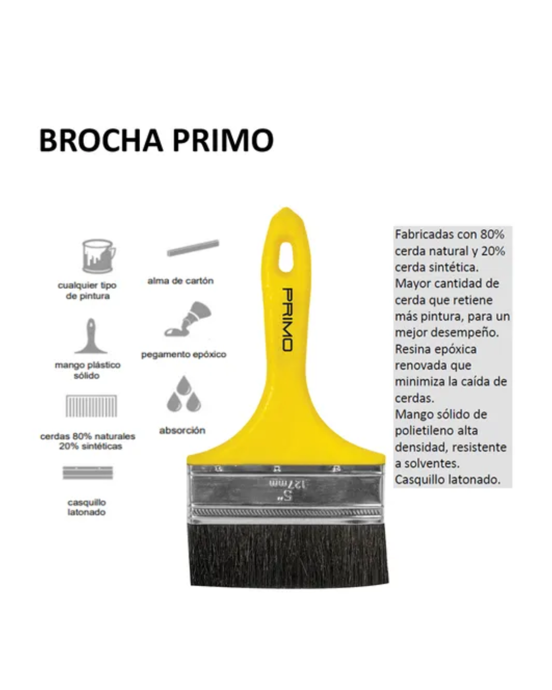 Brochas Primo 5"