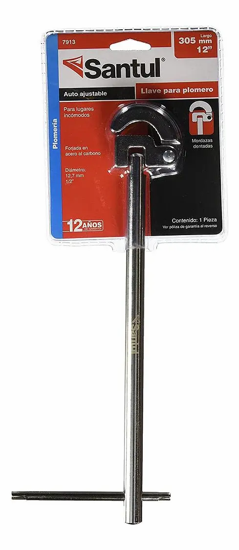 LLAVE PARA PLOMERO AUTO AJUSTABLE 12 SANTUL