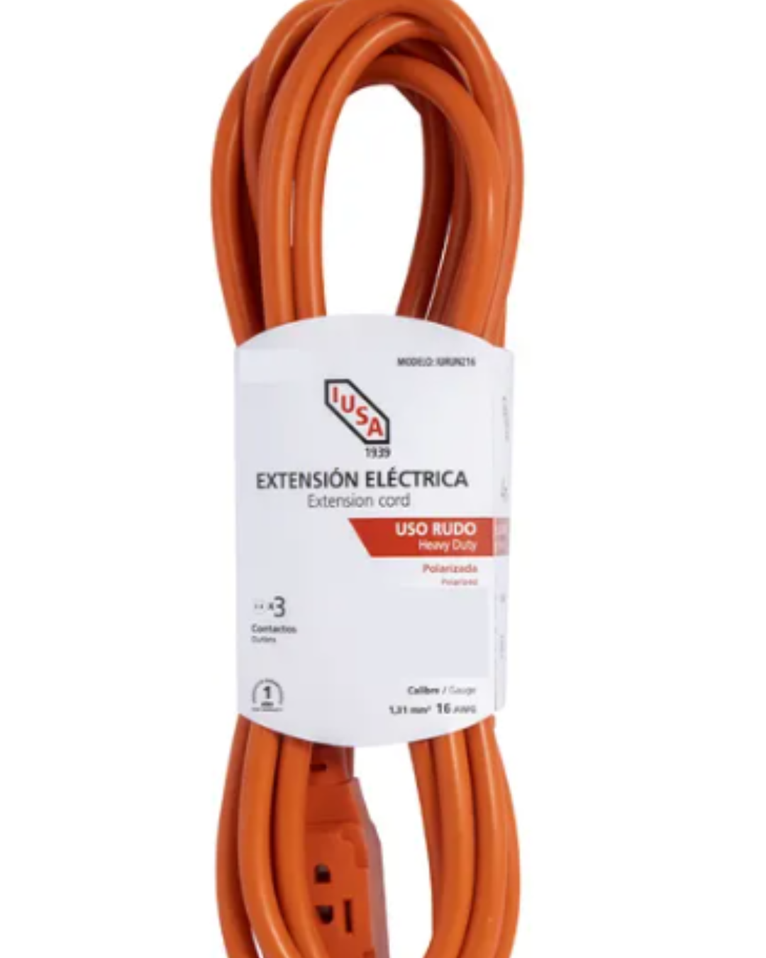 Extension Rudo Pol 2x16 20m C/Fajilla 619352 IUSA