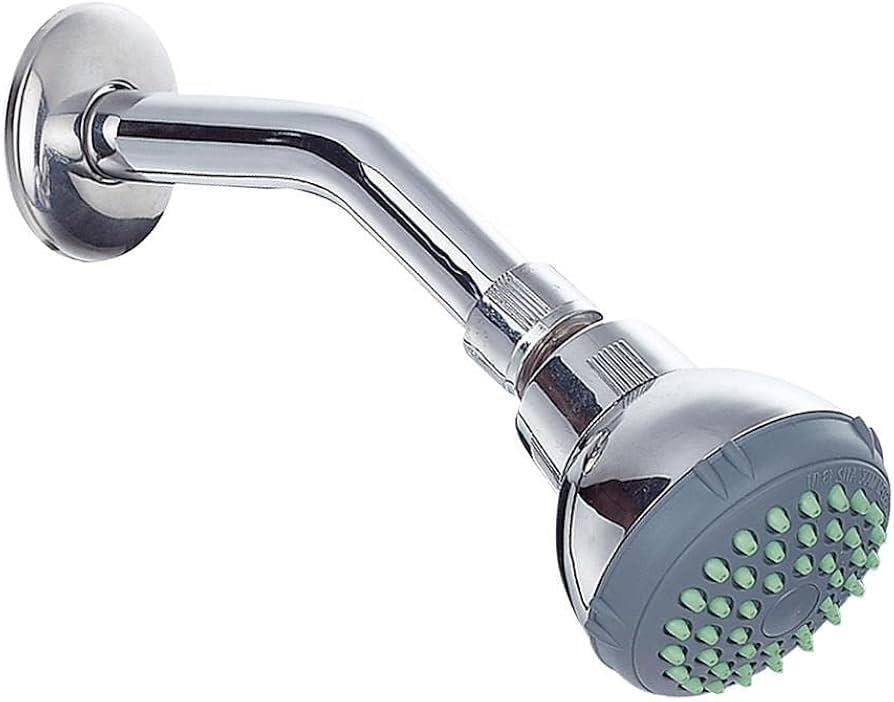 Regadera Redonda Ecologica Met M-303 Acero Ioxidable Cromo Plastico Abs Y Hule Buna 618726