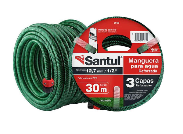 MANGUERA REFORZADA 3 CAPAS 1/2 20 M SANTUL
