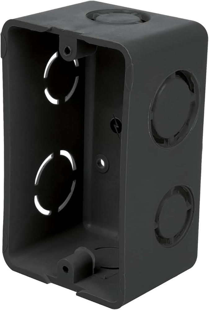 Caja Tipo Chalupa 2x4 Plastico Retangular Negro 4353