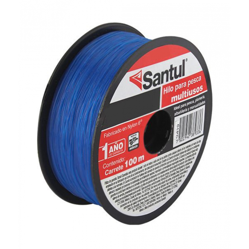 Hilo de Pesca Azul 0.60 mm x 100 m Santul