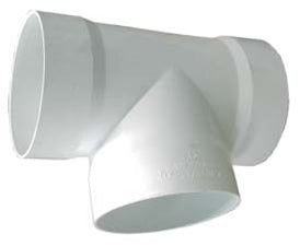 Tee PVC Sanitaria 75 mm (3")